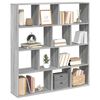 vidaXL Boekenkast 132x29x141,5 cm bewerkt hout grijs sonoma eiken