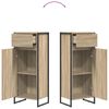 vidaXL Badkamer Kast met lade Sonoma 40 x 30 x 100 cm Bewerkt hout