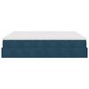 vidaXL Ottoman bed met matrassen 200x200cm fluweel donkerblauw