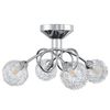 vidaXL Plafondlamp met gaasdraad kappen voor 4 x G9 LED