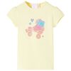 Kindershirt 92 zachtgeel