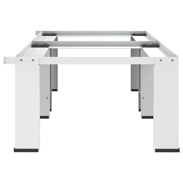 vidaXL Wasmachine- en drogerverhoger dubbel wit