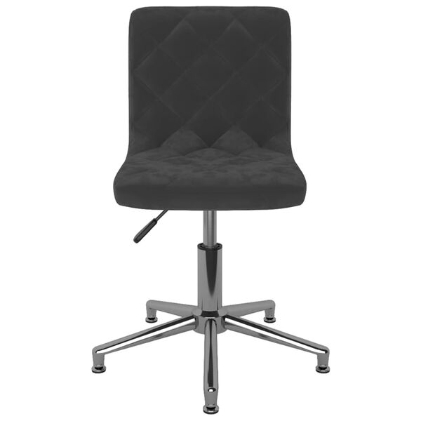 vidaXL Eetkamerstoelen draaibaar 4 st fluweel zwart