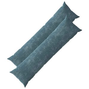 vidaXL Kussensloop 2 st HEERLEN Blauw 40 x 145 cm Chenille Stof