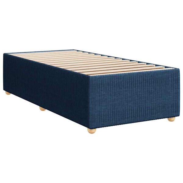 vidaXL Bedframe zonder matras 90x190 cm stof blauw