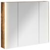 vidaXL Badkamer spiegelkast Gerookt eiken 83,5 x 15,5 x 70 cm