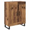 vidaXL Hoge kast 2 pcs Oud Hout 69,5 x 34 x 180 cm