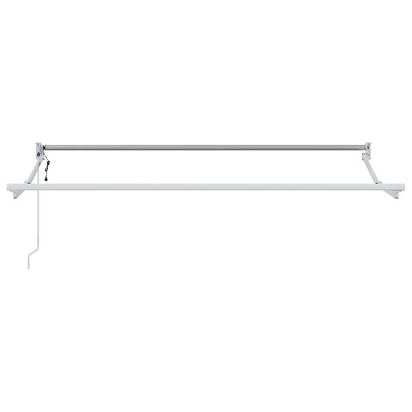 vidaXL Elektrisch uitschuifbaar zonnescherm frame Wit 3,5 x 2 m