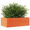 vidaXL Plantenbak 70x40x23 cm massief grenenhout wasbruin