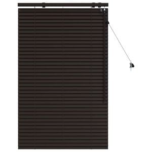 vidaXL Venetiaanse jaloezie Donkerbruin 80 x 130 cm 35 mm