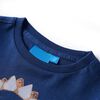 Kindershirt met lange mouwen 128 marineblauw