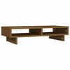 vidaXL Monitorstandaard 60x27x14 cm massief grenenhout honingbruin