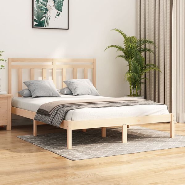 vidaXL Bedframe massief hout 150x200 cm