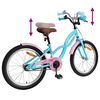 vidaXL Kinderfiets 18 Inch voor 5-7 jaar Lichtblauw