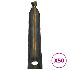 vidaXL Zandzakken 50 st 103x25 cm HDPE donkergroen