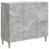 vidaXL Dressoir Betongrijs 89 x 34,5 x 80 cm Bewerkt hout
