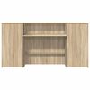 vidaXL Receptiebalie 200x50x103,5 cm bewerkt hout sonoma eikenkleurig