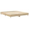 vidaXL Bedframe zonder matras hout sonoma eikenkleurig 180x200 cm