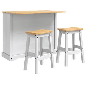 vidaXL Keukenopslag 2 st Wit en Honing Was 112 x 77 x 90 cm
