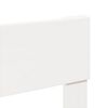 vidaXL Bedframe zonder matras massief grenenhout wit 75x190 cm