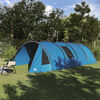vidaXL Tunneltent met dak met opslag Blauw en Grijs 778 x 356 x 210 cm