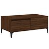 vidaXL Salontafel 90x50x36,5 cm bewerkt hout bruin eikenkleur