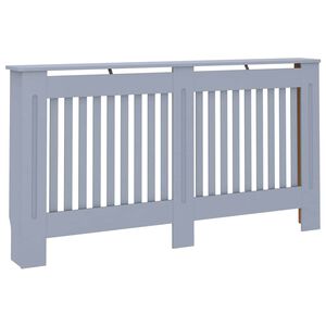 vidaXL Radiatorombouw 152x19x81,5 cm MDF antraciet