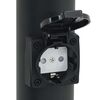 vidaXL Bolderverlichting met stopcontact 3 stuks 80 cm Zwart IP44