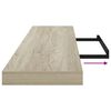 vidaXL Wandschappen zwevend 4 st 120x23,5x3,8 cm MDF eikenkleurig