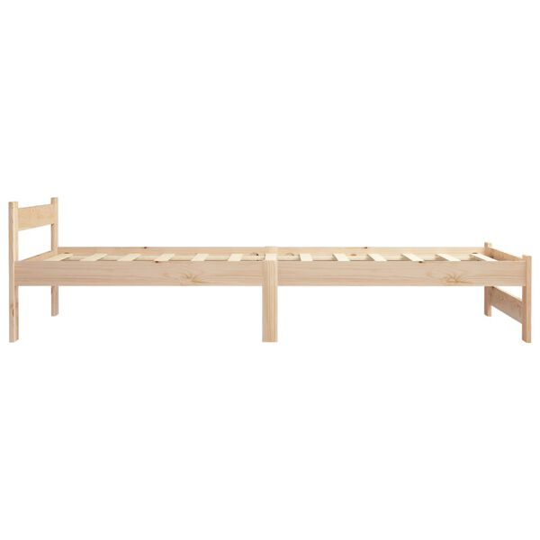 vidaXL Bedframe massief grenenhout 90x200 cm