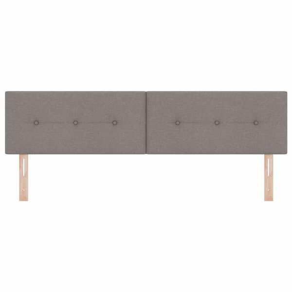 vidaXL in hoogte verstelbaar hoofdbord Taupe 180 cm Stof