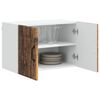 vidaXL Keukenkast aan de muur met plank 2 pcs Oud Hout 60 x 31 x 40 cm