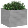 vidaXL Plantenbak verhoogd 100x100x77 cm gegalvaniseerd staal grijs