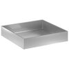 vidaXL Plantenbak zilver 80 x 80 x 20 cm Gegalvaniseerd staal
