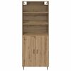vidaXL Hoge kast Artisan Eiken 69,5 x 34 x 180 cm