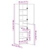 vidaXL Hoge kast Artisan Eiken 45 x 42,5 x 185 cm