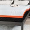 vidaXL Matras Wit en Grijs 140 x 200 cm Traagschuim