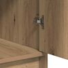 vidaXL Dressoir met lade Artisan Eiken 40 x 40,5 x 75 cm Bewerkt hout