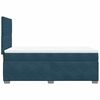 vidaXL Boxspring met matras fluweel blauw 100x200 cm