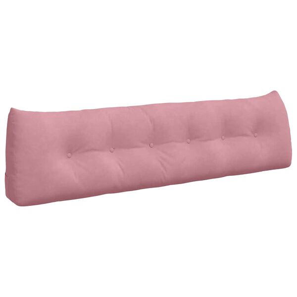 vidaXL Rugkussen Roze 180 x 24 x 50 cm Fluweel