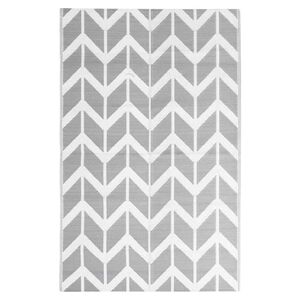 vidaXL Buitenkleed ARAKIL 160x230 cm polypropeen grijs