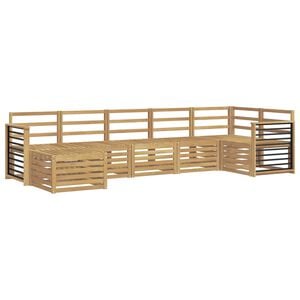 vidaXL Buiten bankenset 7 pcs Wit