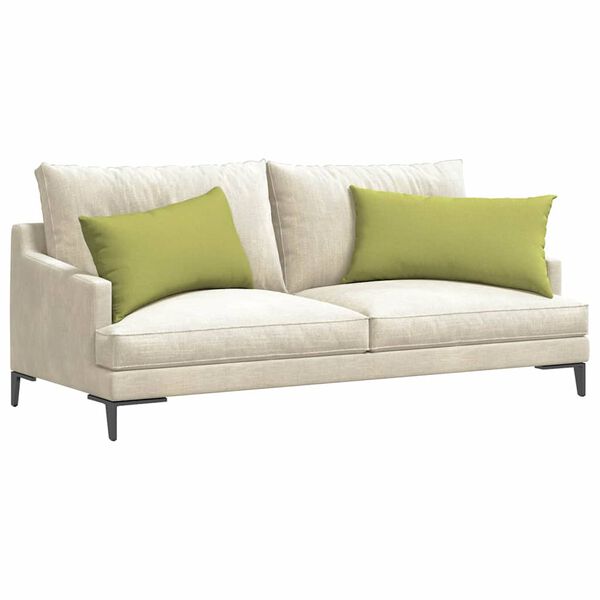 vidaXL Sofa Kussens 2 pcs Lichtgroen 80 x 40 cm Stof