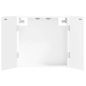 vidaXL Dartbord Kabinet DELFT Wit 52,5 x 10,5 x 53,5 cm Bewerkt hout