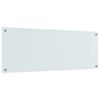 vidaXL Keukenachterwand 2 pcs Wit 110 x 40 cm gehard glas