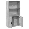 vidaXL Boekenkast 60x24x120 cm bewerkt hout grijs sonoma eikenkleurig