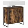 vidaXL Badkamer Kast met opslag Rook Eik 60 x 30 x 60 cm Bewerkt hout