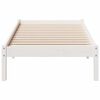vidaXL Bedframe extra lang zonder matras grenenhout wit 80x220 cm