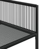 vidaXL 7-delige Tuinset poly rattan zwart