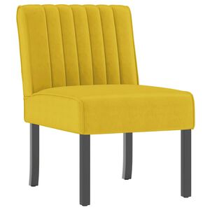 vidaXL Stoel fluweel geel